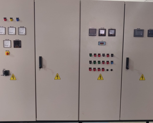 Thyristor control panel (92 KW) with PLC & HMI